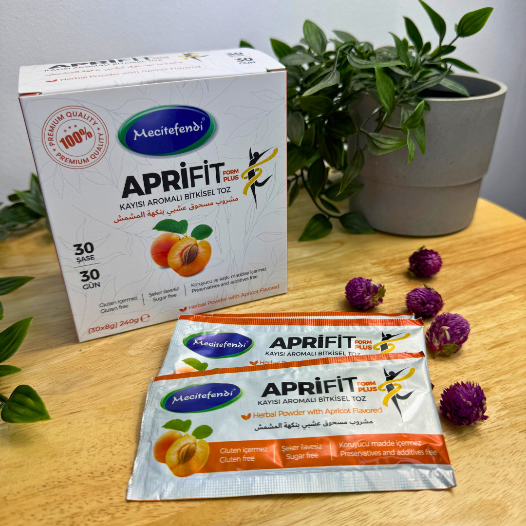 Mecitefendi Aprifit – Pflanzlicher Aprikosen-Aroma Tee in Pulverform (30 Beutel) 🍑🌿